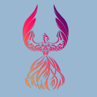 Personal logo of Tracy Malavé, an image of a phoenix